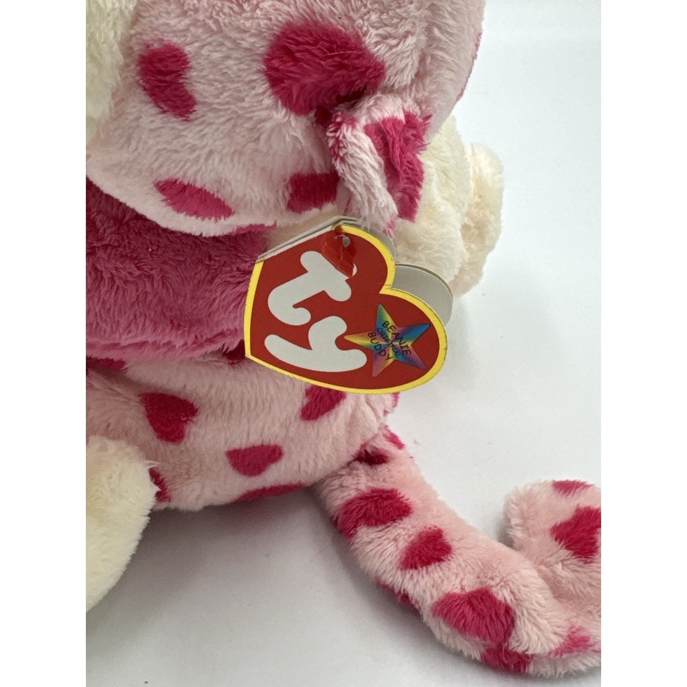 TY Beanie baby ROMEO & JULIET the Valentine Beanie Baby Monkeys 7" Set of 2